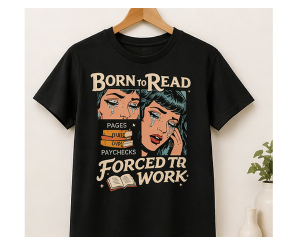 Black "Forced to Work" T-Shirt