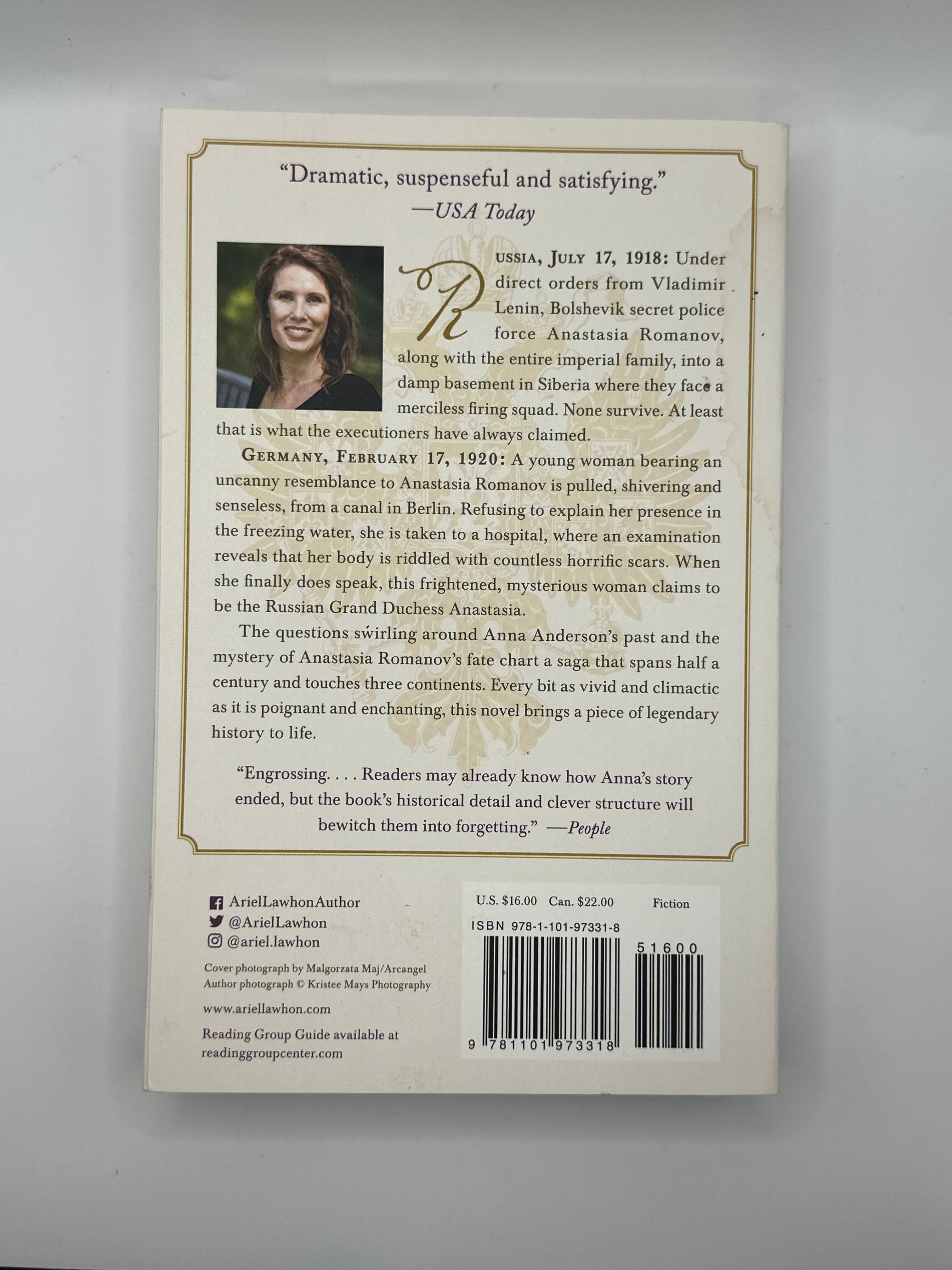 I Was Anastasia | Ariel Lawhon