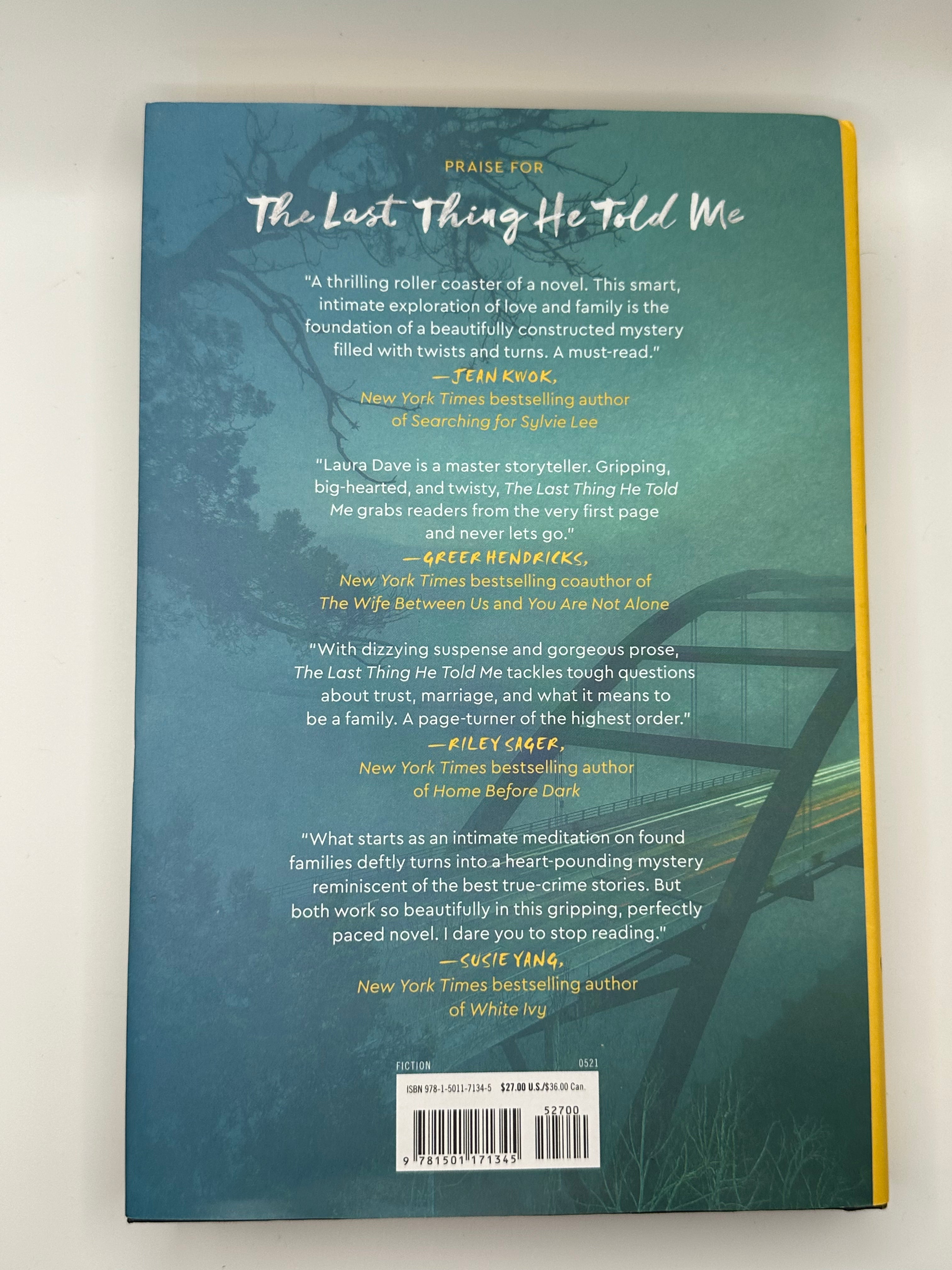 The Last Thing He Told Me | Laura Dave