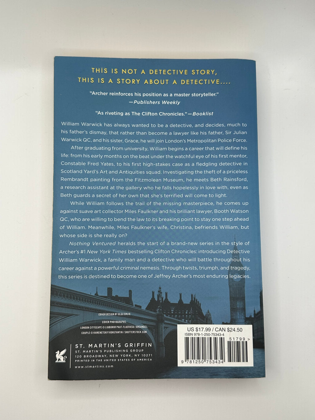 Nothing Ventured | Jeffrey Archer